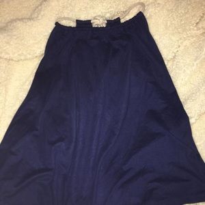 Navy Blue Suede Tank Top